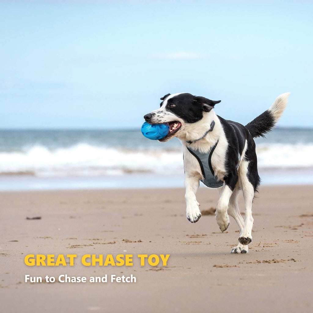 Dog Toys Rubber Sounding Rugby Wear-Resistant Bite-Resistant Sounding Dog Ball
