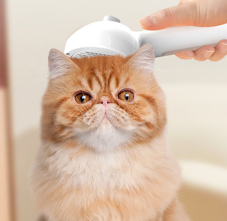 Pet Self Cleaning Hair Remover Brush For Dogs with Built-in Mist Humidifier