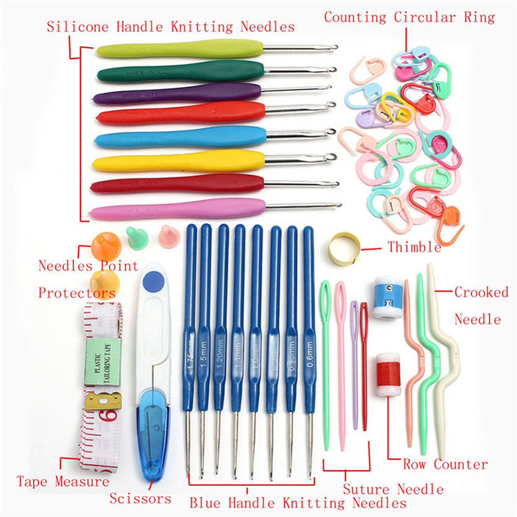 Crochet Set Handmade Wool Crochet Crochet Tool Set Combination Bag
