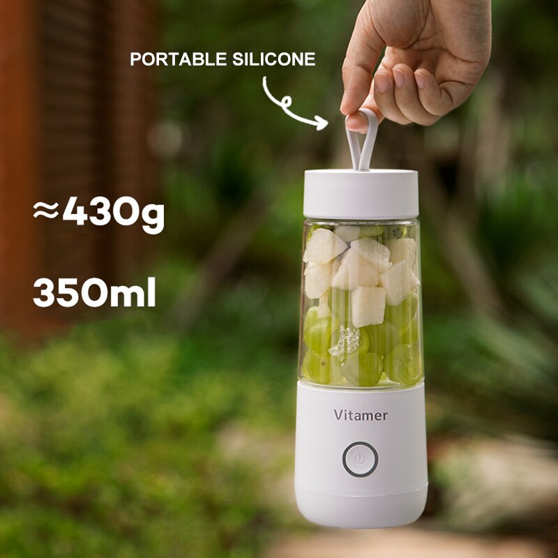 Portable Blender Juicer Electric USB Rechargeable Mixer Smoothie Slushy Cup