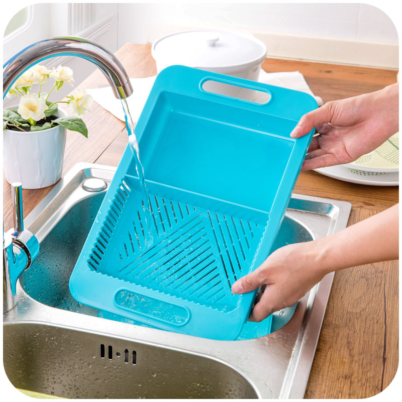 Multifunction Kitchen Sink Drain Basket Cutting Board