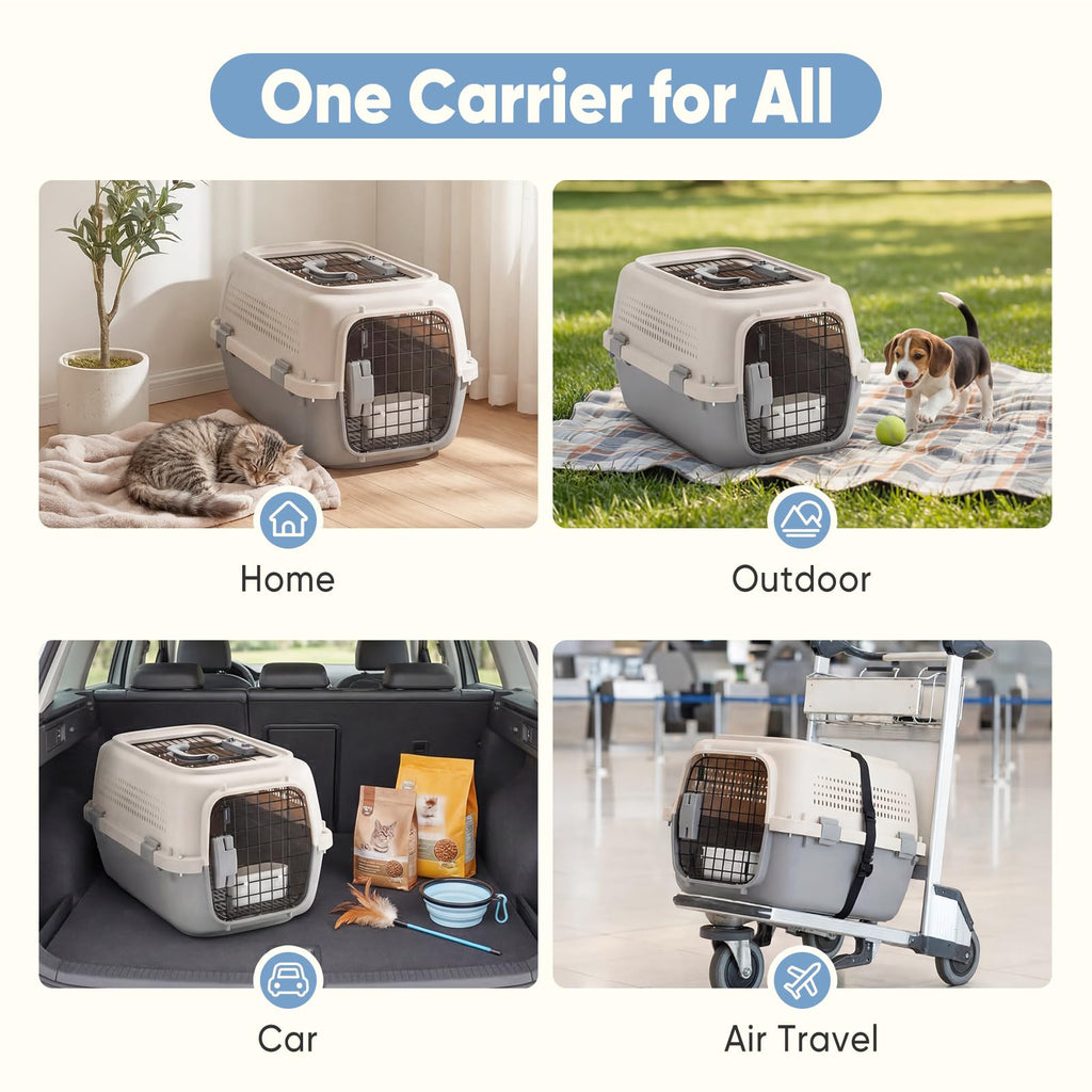 Pet Carrier For Small Dogs & Cats, Airline Approved Travel Crate