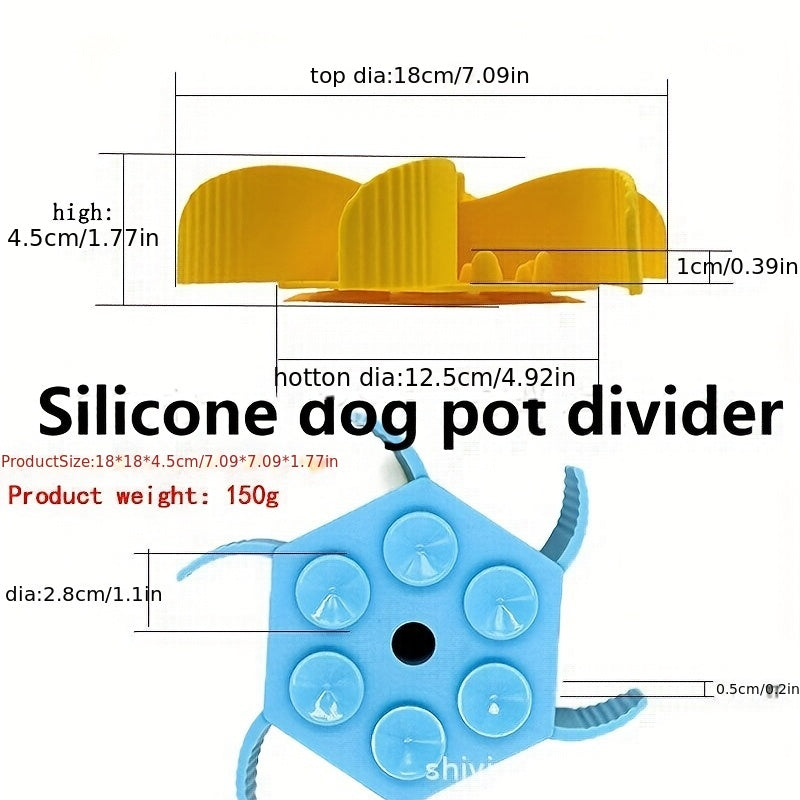 New Silicone Hexagon Food Divider Dog Slow Eating Mat