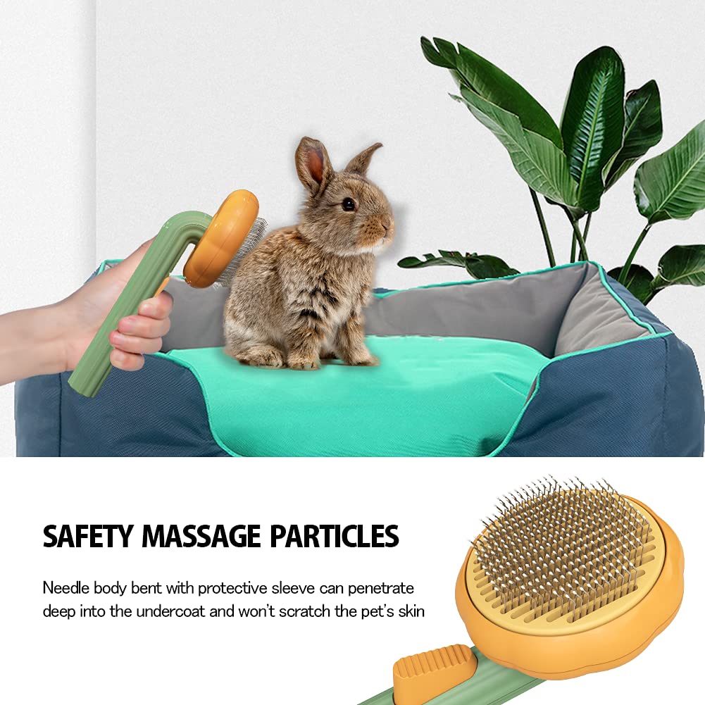 Pet Grooming Self Cleaning Slicker Brush For Dogs, Cats, Puppy, Rabbit