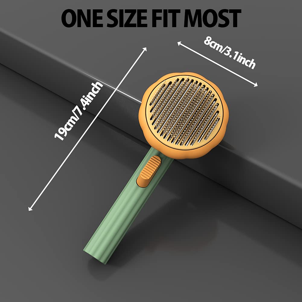Pet Grooming Self Cleaning Slicker Brush For Dogs, Cats, Puppy, Rabbit