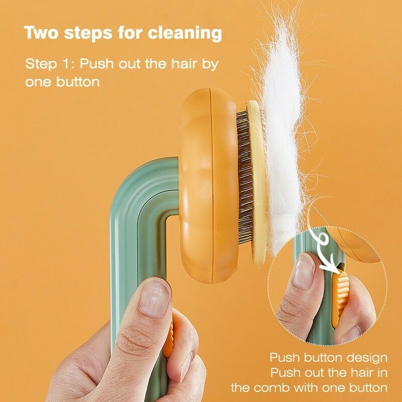 Pet Grooming Self Cleaning Slicker Brush For Dogs, Cats, Puppy, Rabbit
