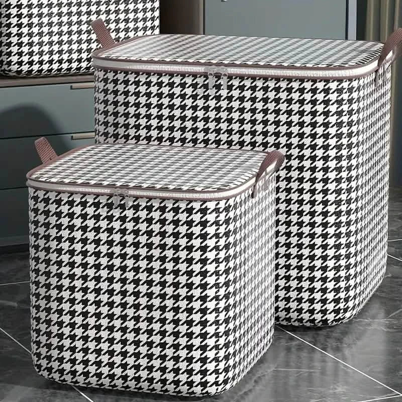 2-Pack: Quilt Storage Bag Organizer Non-woven Dustproof Foldable Wardrobe Space Saving