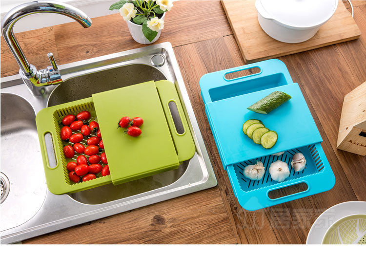 Multifunction Kitchen Sink Drain Basket Cutting Board
