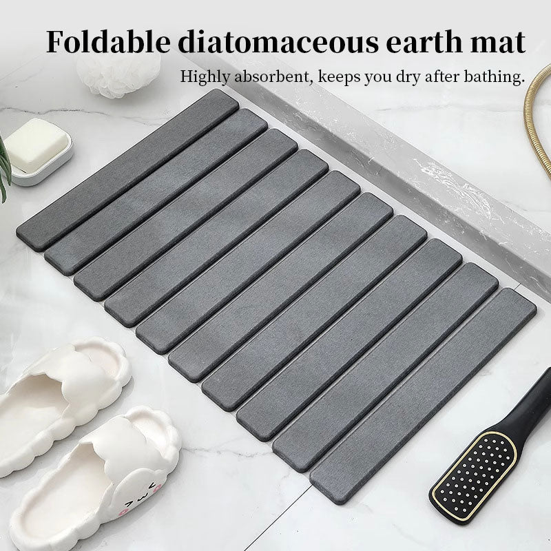 40x60cm Diatomite Bath Mat - Quick-Dry, High-Absorbent & Non-Slip Bathroom Rug