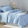 Kasentex Lightweight Duvet Cover Set - Breathable Bedding Set with Shams