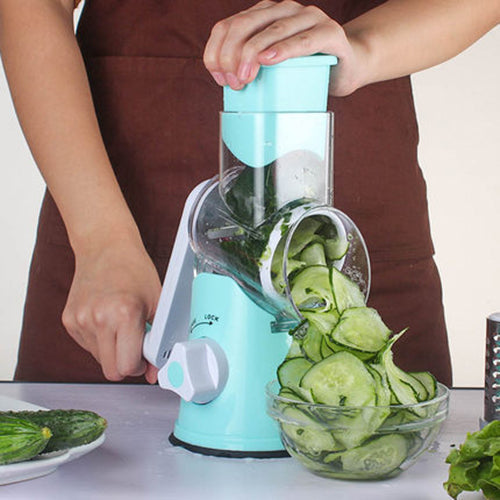 Manual Multifunctional Round Mandoline Potato Slicer Vegetable Cutter Slicer Cheese