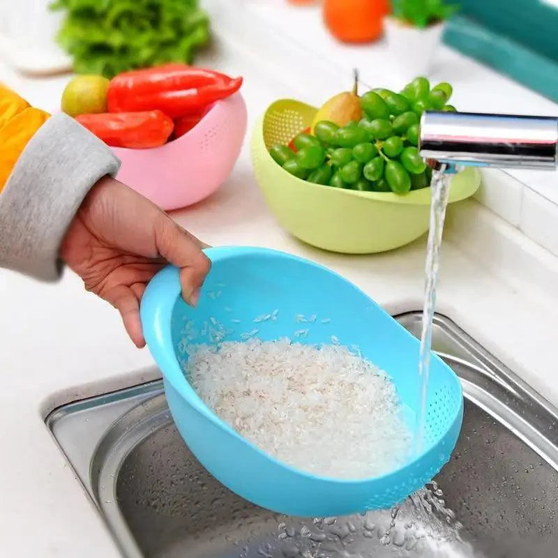 2PCS Nordic Food Grade Plastic Washing Filter Strainer Basket
