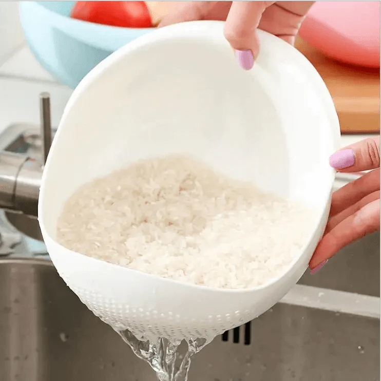 2PCS Nordic Food Grade Plastic Washing Filter Strainer Basket