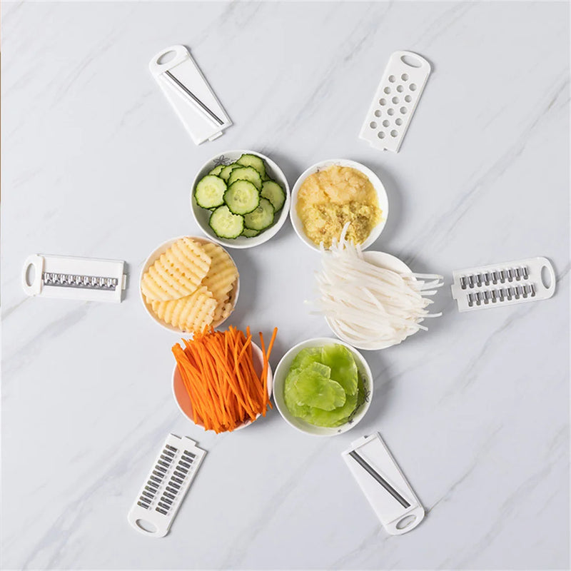 Vegetable Cutter Multifunctional Grater Slicer with Container Kitchen Gadgets