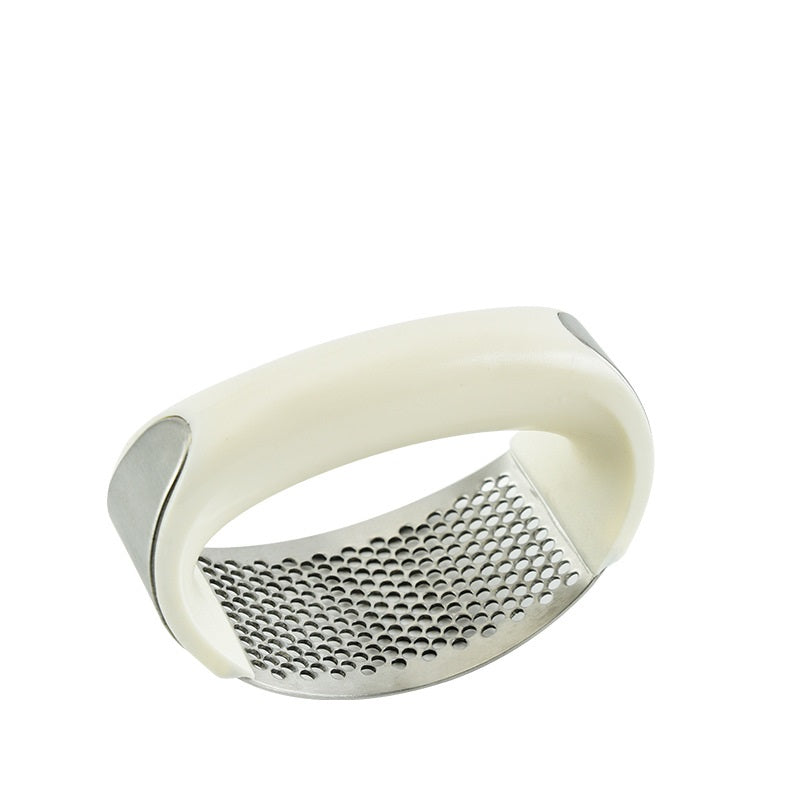 Stainless Steel Garlic Masher Press Manual Curve