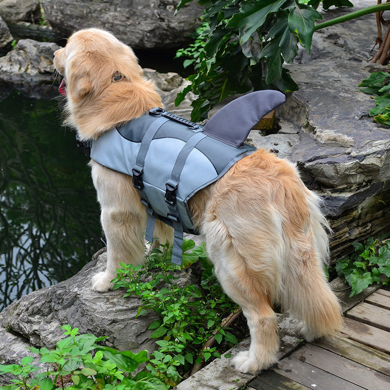 Mermaid Shark Pet Dog Swimming Life Vest Adjustable