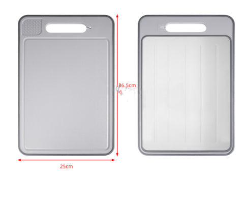 Double-side Cutting Board W/Defrosting Function W/Knife Sharpener