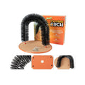 2-in-1 Cat Grooming Arch & Scratcher Toy -  Built-in Brush For Scratching And Rubbing