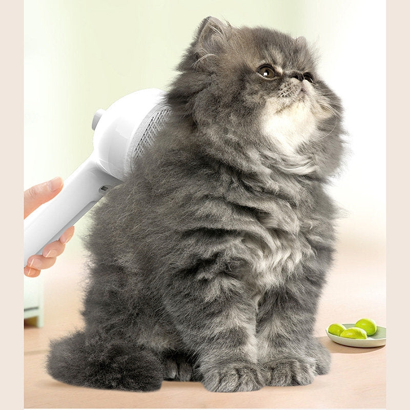 Pet Self Cleaning Hair Remover Brush For Dogs with Built-in Mist Humidifier