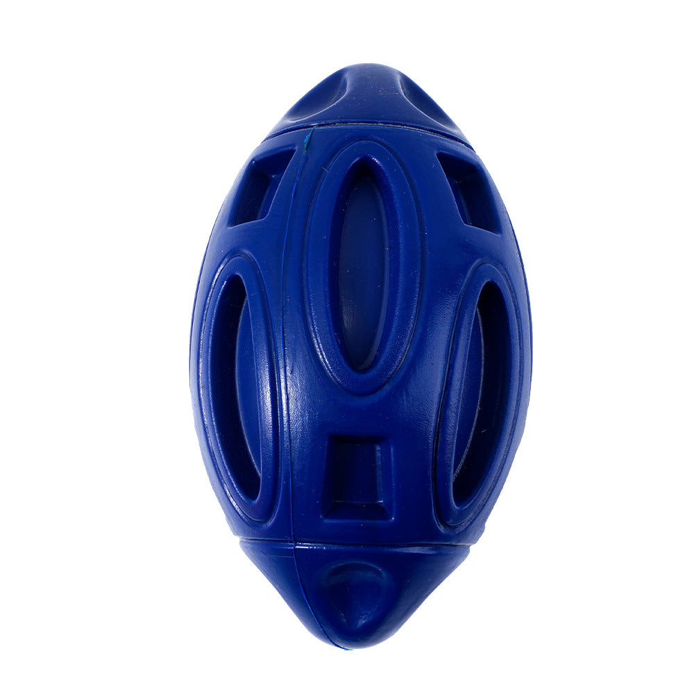 Dog Toys Rubber Sounding Rugby Wear-Resistant Bite-Resistant Sounding Dog Ball