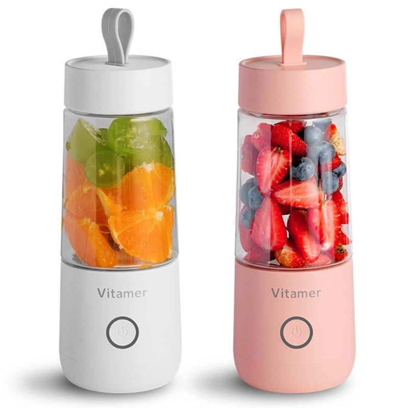 Portable Blender Juicer Electric USB Rechargeable Mixer Smoothie Slushy Cup