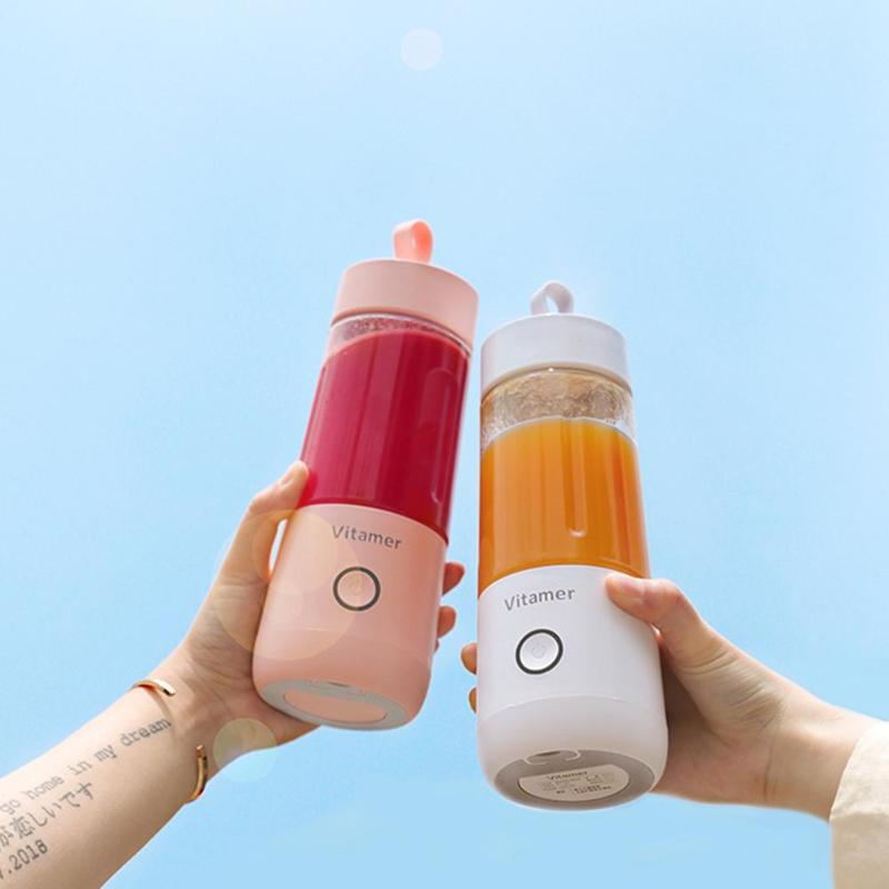 Portable Blender Juicer Electric USB Rechargeable Mixer Smoothie Slushy Cup