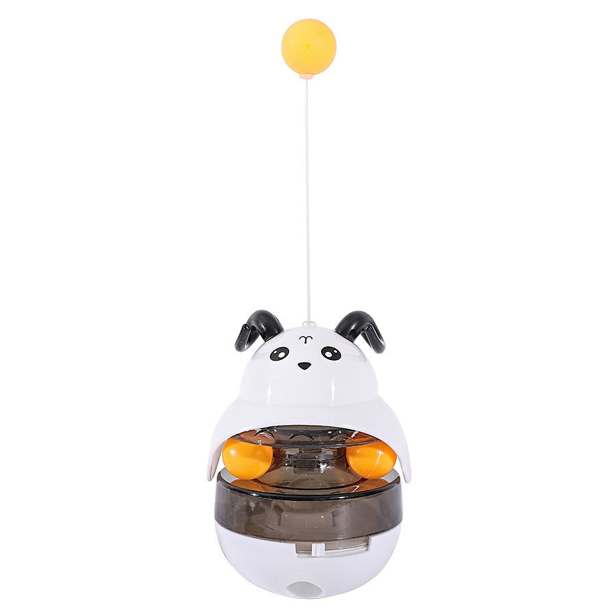Interactive Cat Feeder - Treat Dispenser - Exercise Toy - Sounding Bell Cat Tower