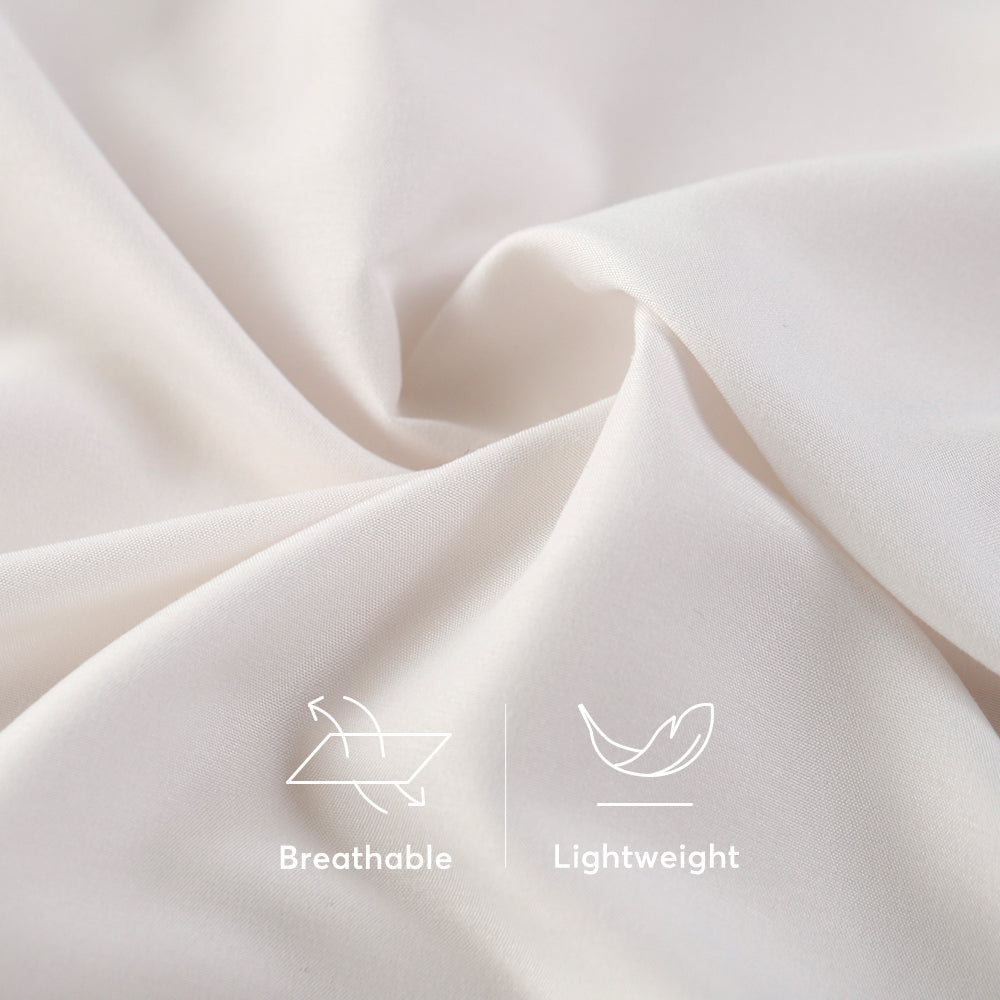 Kasentex Lightweight Duvet Cover Set - Breathable Bedding Set with Shams