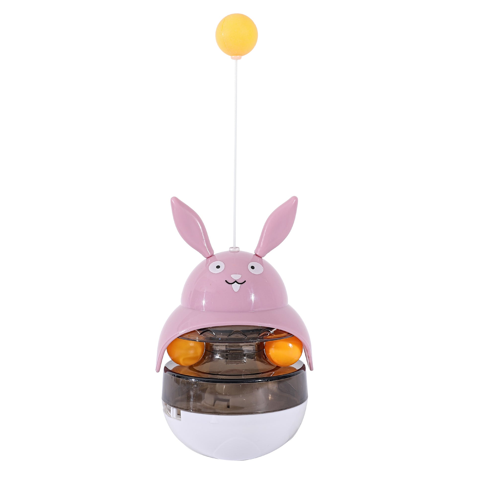 Interactive Cat Feeder - Treat Dispenser - Exercise Toy - Sounding Bell Cat Tower