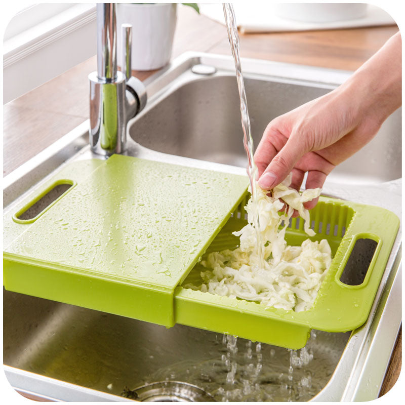 Multifunction Kitchen Sink Drain Basket Cutting Board