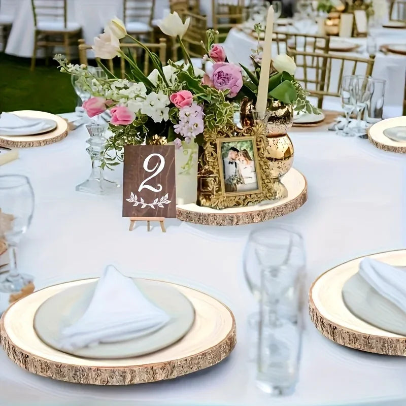 6/8/10 Pack 9-10 Inch Large Wood Slices For Centerpieces Natural Unfinished Wooden