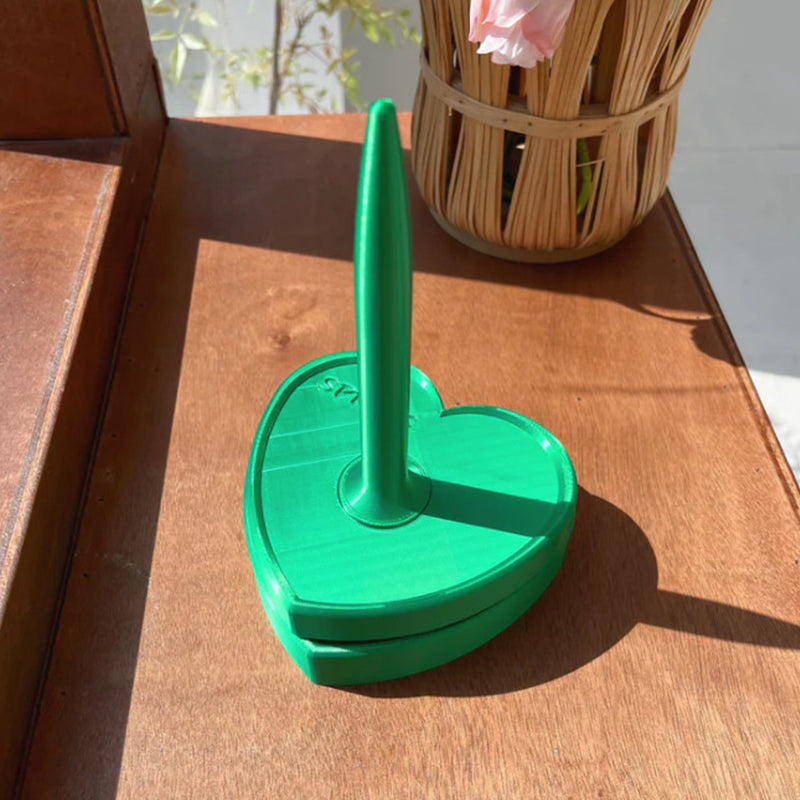 Vertical Shiny-Design Yarn Spinners and Holders