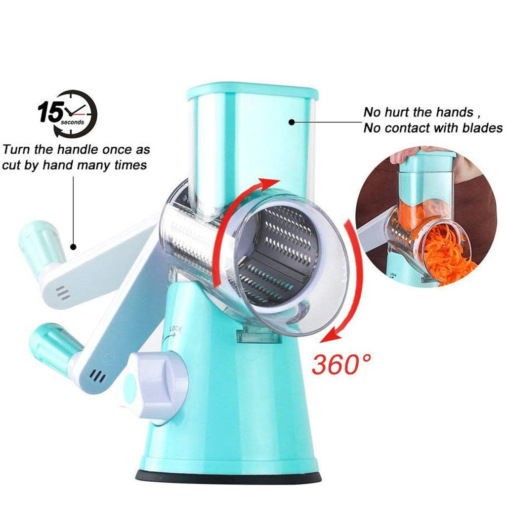 Manual Multifunctional Round Mandoline Potato Slicer Vegetable Cutter Slicer Cheese