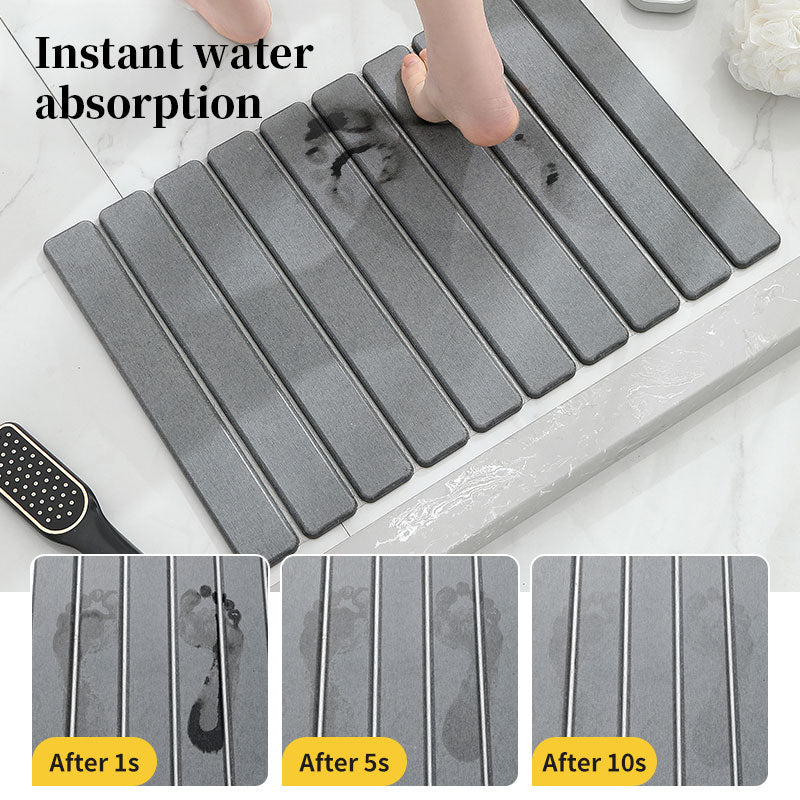 40x60cm Diatomite Bath Mat - Quick-Dry, High-Absorbent & Non-Slip Bathroom Rug
