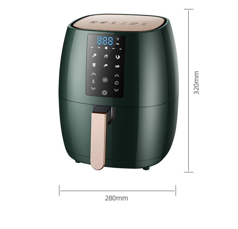 Smart Touch Automatic Power Off Touch Large Capacity Air Fryer Visual Air Fryer 5.5L