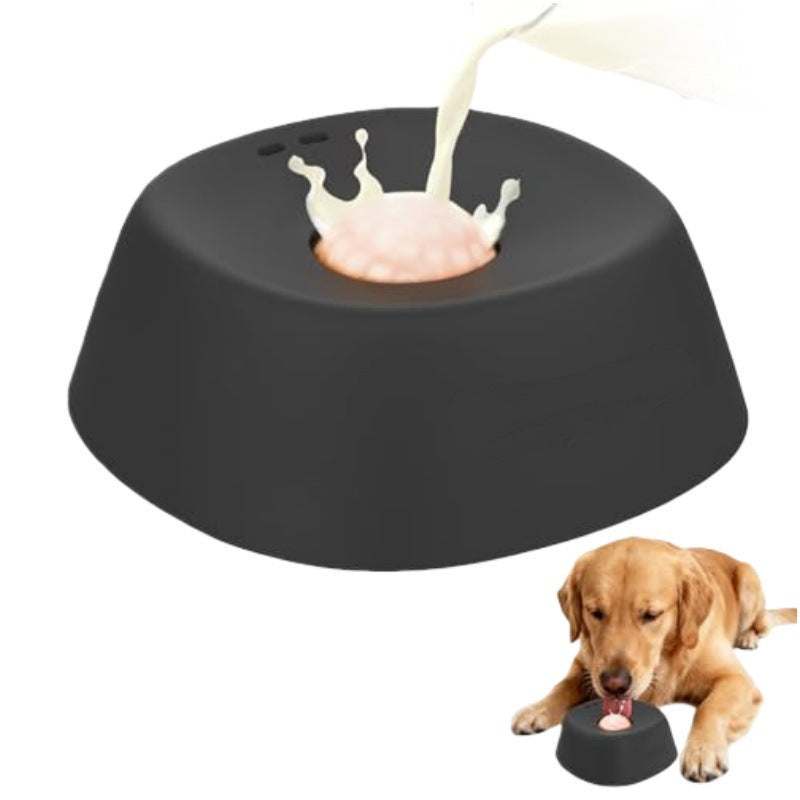 Pet Slow Feeder Non-Slip Spherical Dog Licking Bowl for Liquid Treats Bone Broth Yogurt