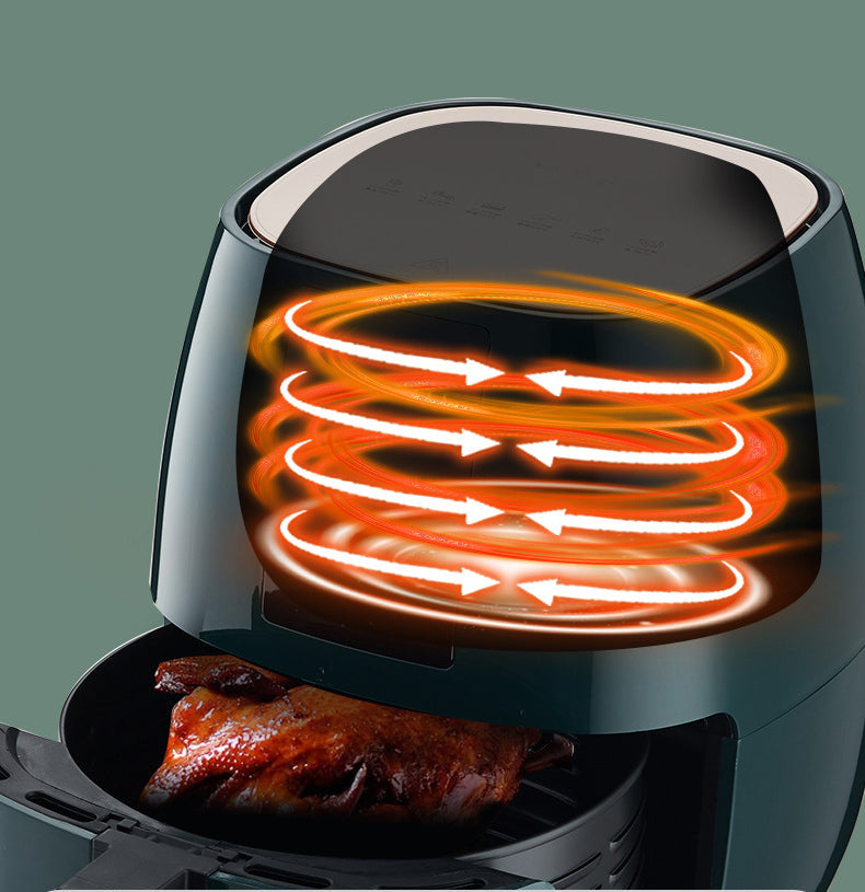 Smart Touch Automatic Power Off Touch Large Capacity Air Fryer Visual Air Fryer 5.5L