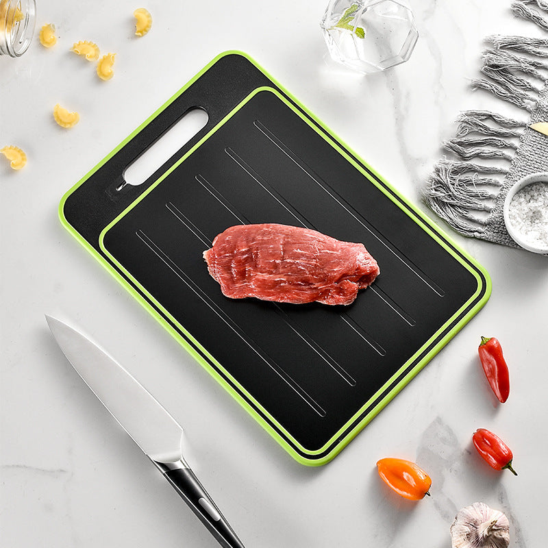Double-side Cutting Board W/Defrosting Function W/Knife Sharpener