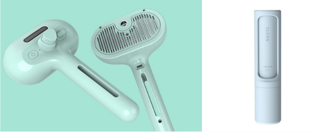 Pet Self Cleaning Hair Remover Brush For Dogs with Built-in Mist Humidifier