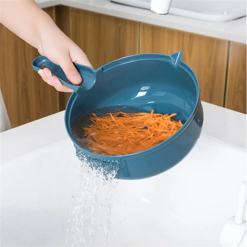 Vegetable Cutter Multifunctional Grater Slicer with Container Kitchen Gadgets
