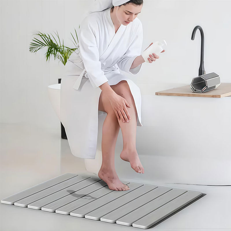 40x60cm Diatomite Bath Mat - Quick-Dry, High-Absorbent & Non-Slip Bathroom Rug