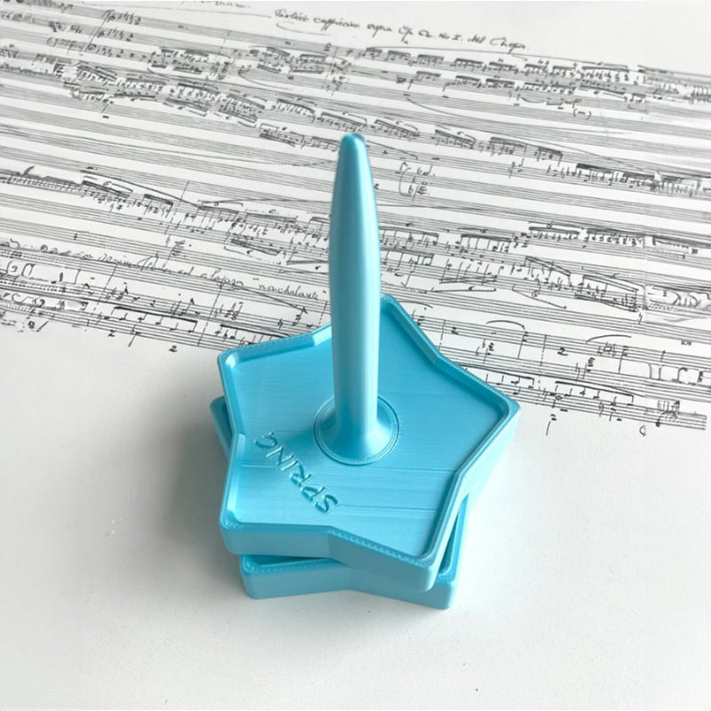 Vertical Shiny-Design Yarn Spinners and Holders