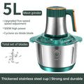 Electric Meat Grinders, 5L Food Processor, Stainless Steel Multifunctional