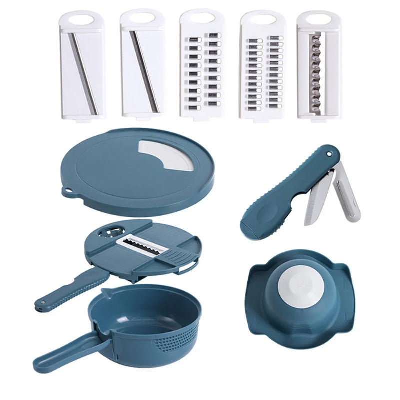 Vegetable Cutter Multifunctional Grater Slicer with Container Kitchen Gadgets