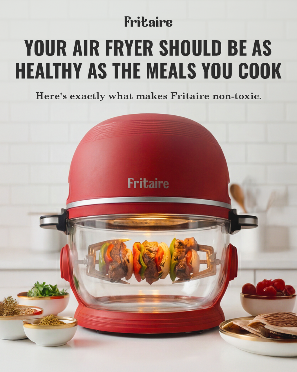 Self-Cleaning Air Fryer™ & Non-Toxic Air Fryer™ - Cherry