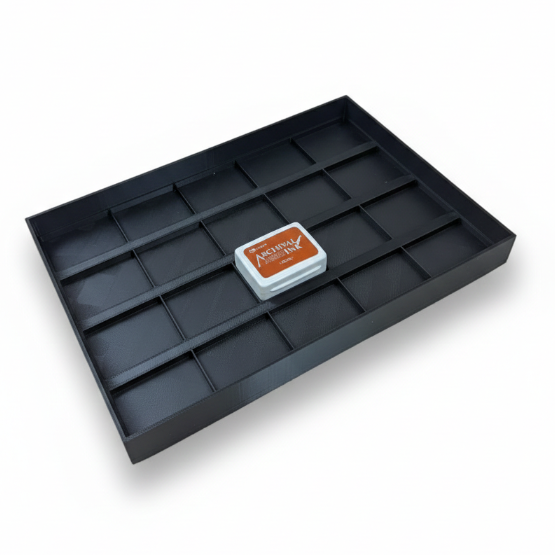 Mini Archival Ink Pad Stackable Storage Tray, Compact Organizer for Craft and Scrapbooking