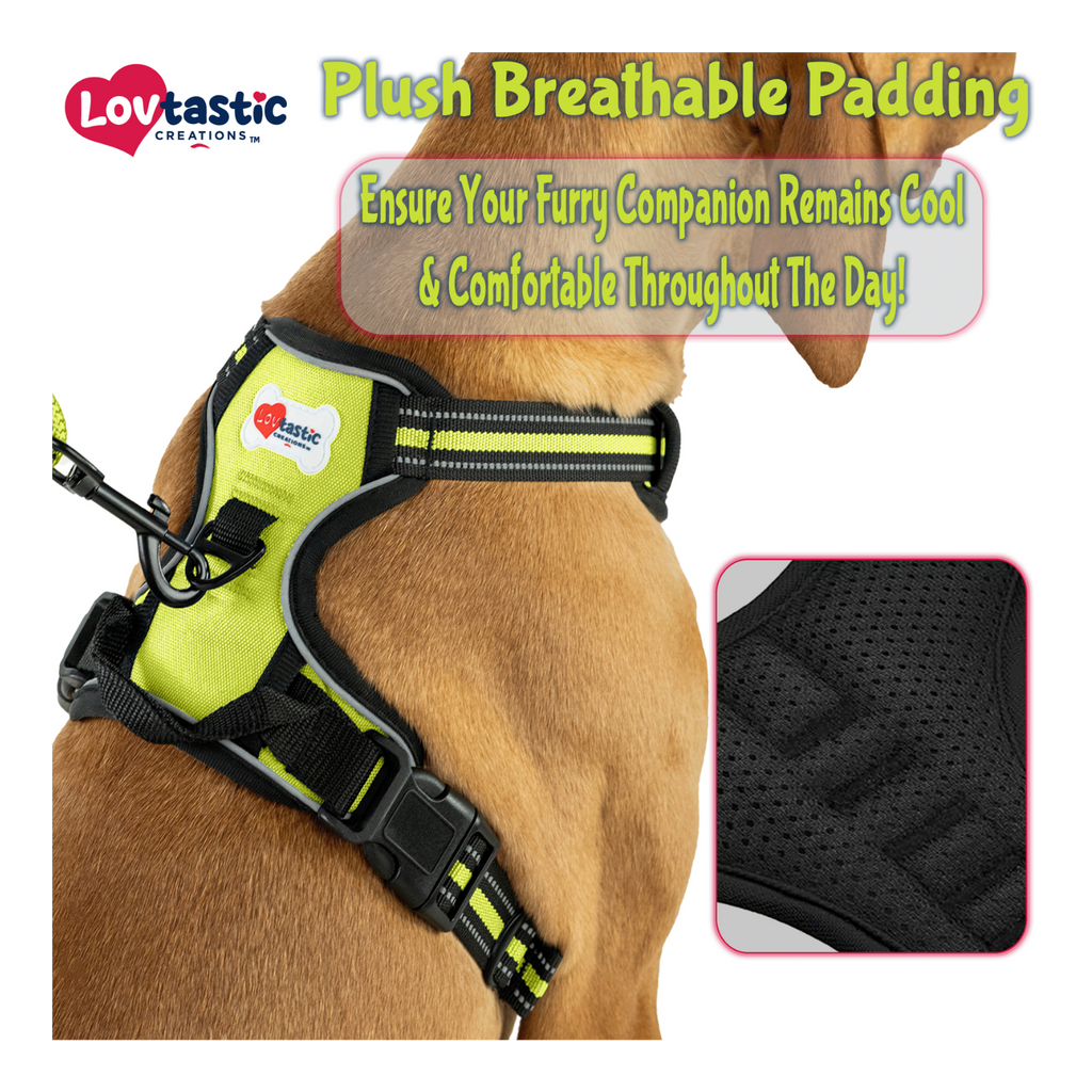 Lovtastic Creations™ No-Pull Dog Harness - w/Strong-Durable Dog Leash & Poopbag Holder