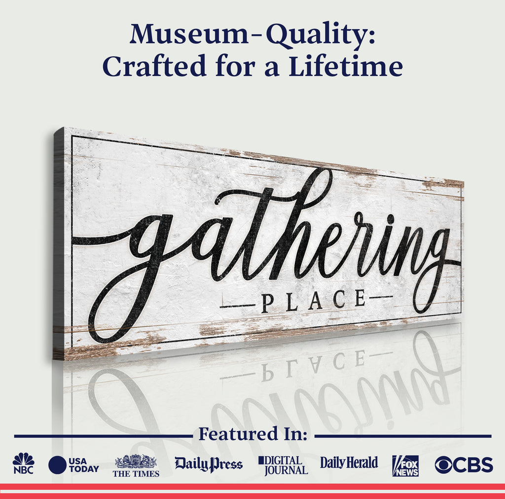 Gathering Place Kitchen Sign Decor