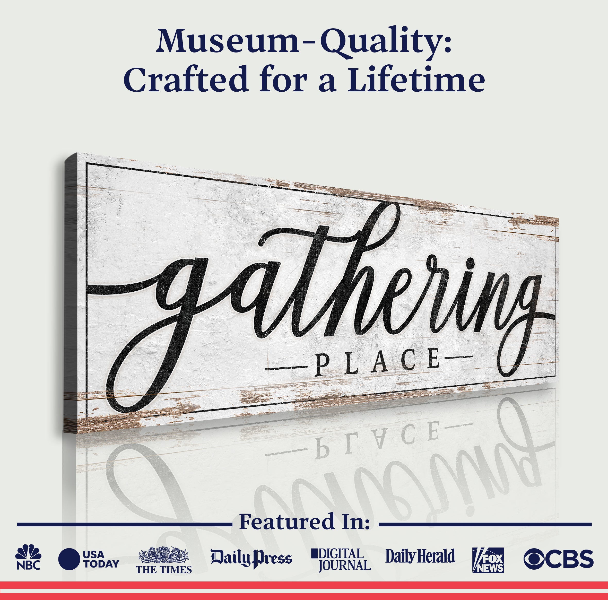 Gathering Place Kitchen Sign Decor