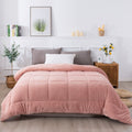 Kasentex Reversible All-Season Plush Comforter Set Twin/Queen/King - Warm Plush Bedding